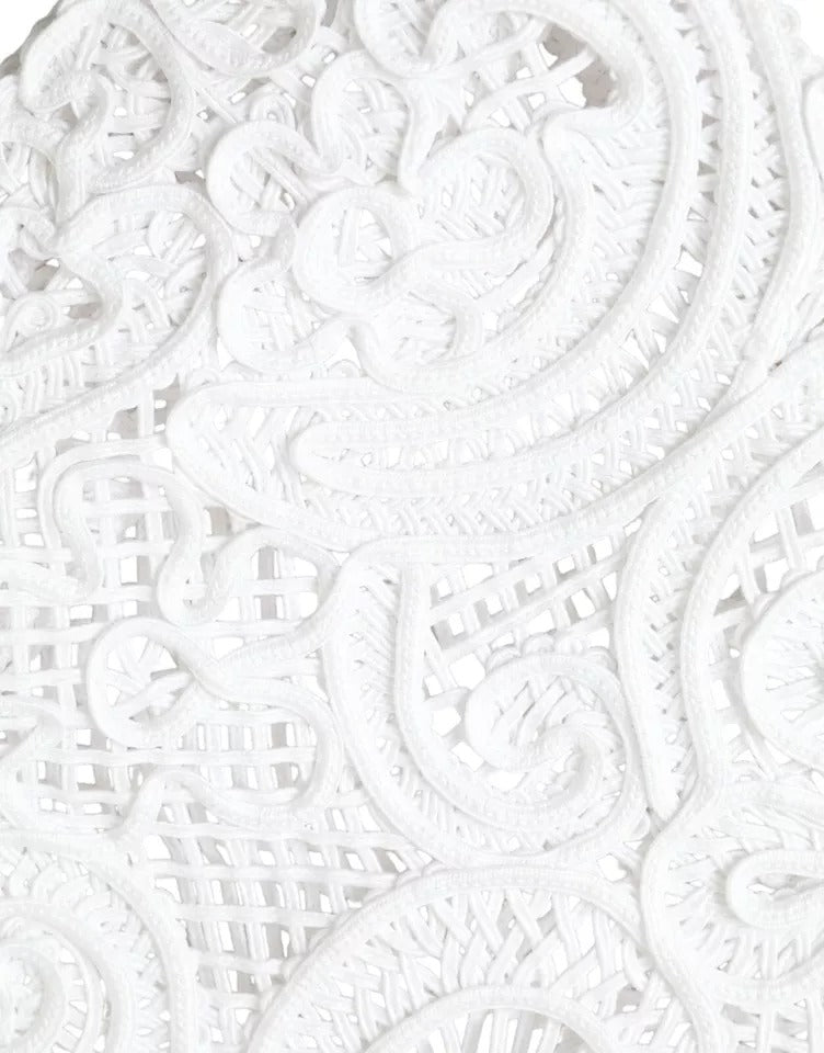 Dolce & Gabbana Beatrice Tote Bag in white cordonetto lace